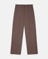 Stella Mccartney Wool Tailored Trousers In Taupe Brown
