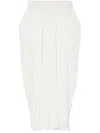 Stella Mccartney Pleated Mid-rise Maxi Skirt In 中性色