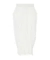 Stella Mccartney Pleated Mid-rise Maxi Skirt In White
