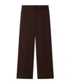 Stella Mccartney Pleated Straight-leg Pants In Brown