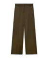 Stella Mccartney Shiny Tailoring Loose Trousers In Green