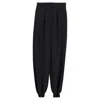 Stella Mccartney Pleated Tapered Trousers In Black Wool In Black