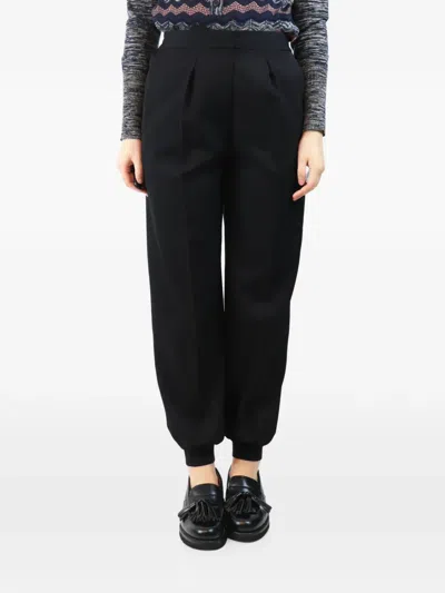 Pre-owned Stella Mccartney Pleated Trousers In Black
