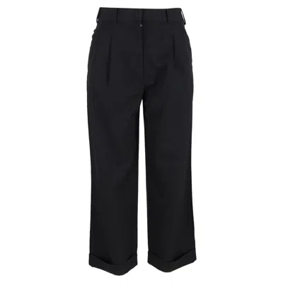 Stella Mccartney Pleated Trousers In Black Wool