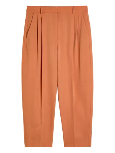 Stella Mccartney Pleated Trousers In Orange