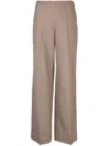 Stella Mccartney Pleated Wide-leg Trousers In Braun
