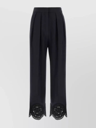 STELLA MCCARTNEY PLEATED WIDE-LEG TROUSERS WITH HIGH WAIST