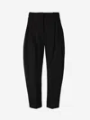 Stella Mccartney Ladies Black Flared Cropped Tailored Trousers In Black