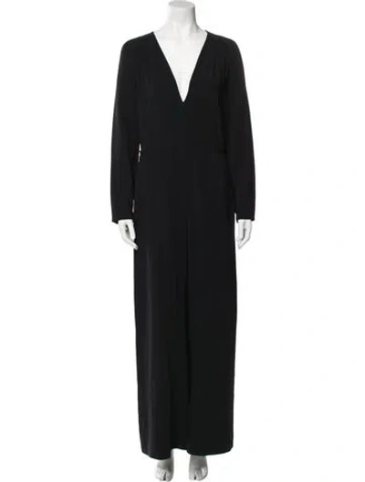 Pre-owned Stella Mccartney Plunge Neckline Jumpsuit In Black