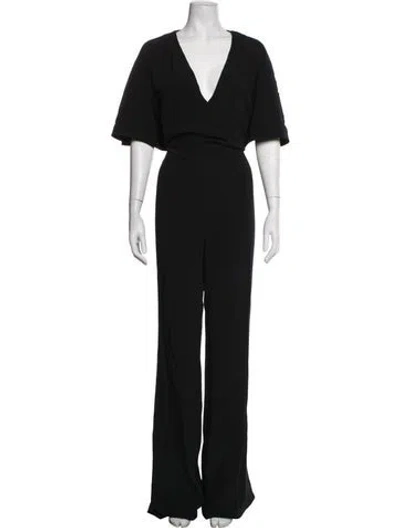Pre-owned Stella Mccartney Plunge Neckline Jumpsuit In Black