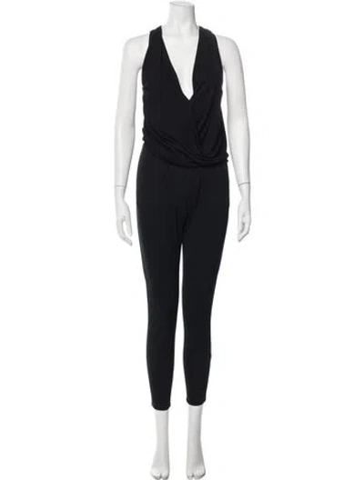 Pre-owned Stella Mccartney Plunge Neckline Jumpsuit In Blue