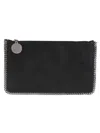 Stella Mccartney Womens Black Falabella Pochette Faux-leather Shoulder Bag In Black