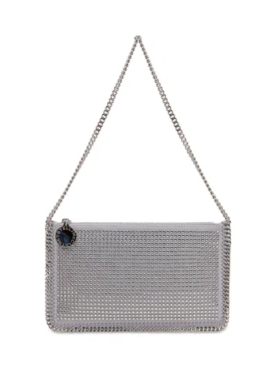 Stella Mccartney Pochette Clutch With Chain In Silver