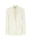 Stella Mccartney Pocket Blazer Jacket In Neutral