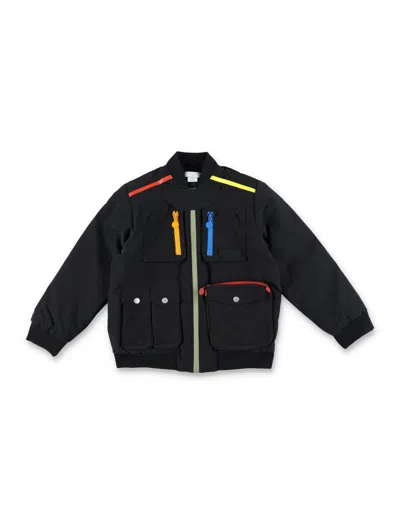 Stella Mccartney Kids' Pocket Bomber In Black