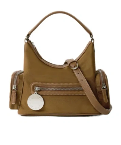 Stella Mccartney Pocket Detailed Shoulder Bag In Brown