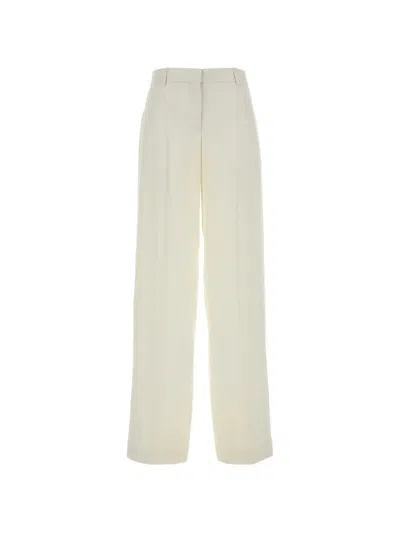 Stella Mccartney Satin Dropped Waist Straight Wide Leg In Multi