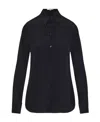 Stella Mccartney Long-sleeved Button-up Shirt In Black