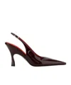 Stella Mccartney Elsa Faux Leather Slingback Pumps In Brown