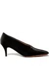 Stella Mccartney Pointed-toe Kitten-heel Pumps In Black