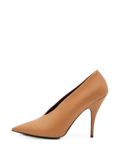 Pre-owned Stella Mccartney Pointed-toe Heeled Pumps In Neutral