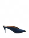 Stella Mccartney Pointed-toe V-cut Mules In Blue