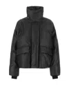 Stella Mccartney Polished-finish Padded Coat In Black