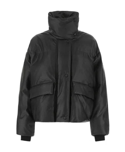Stella Mccartney Polished-finish Padded Coat In Black