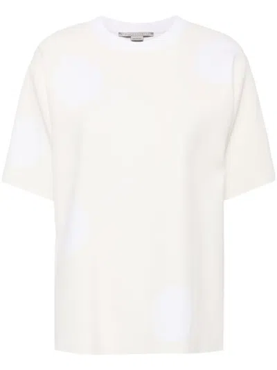 Stella Mccartney Gepunkteter Pullover In Weiss