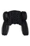 Stella Mccartney Polka Dot Mesh Top Tops Black In Black