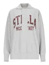 Stella Mccartney Varsity Polo Sweatshirt In Grey