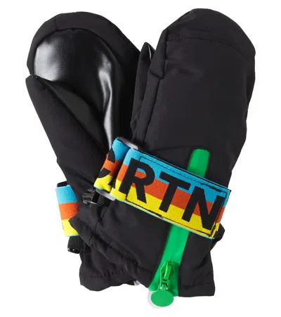 Stella Mccartney Kids' Poly Ski Mittens In Black