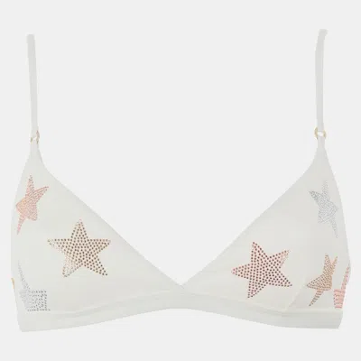 Pre-owned Stella Mccartney Polyamid Bikini Top M In White