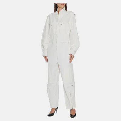Pre-owned Stella Mccartney Polyamid Jumpsuit 44 In White