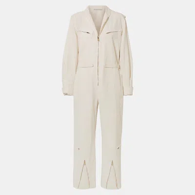 Pre-owned Stella Mccartney Polyamid Jumpsuits 44 In Cream