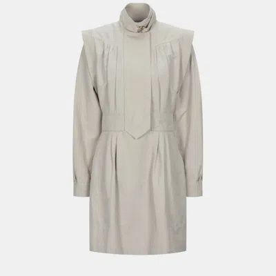Pre-owned Stella Mccartney Polyamid Mini Dress 38 In Grey