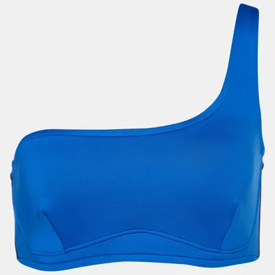 Pre-owned Stella Mccartney Polyester Bikini Top M In Blue