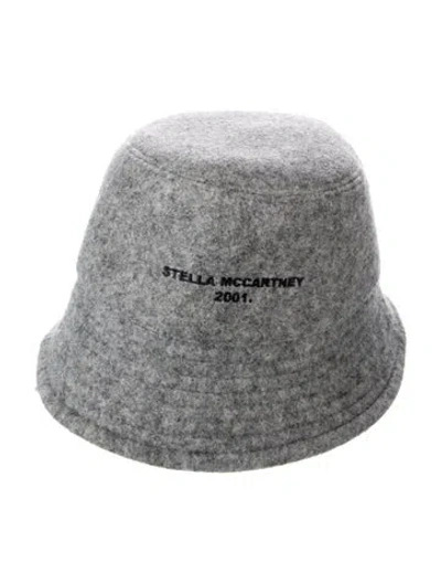 Pre-owned Stella Mccartney Polyester Bucket Hat In Grey