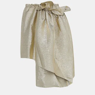 Pre-owned Stella Mccartney Polyester Knee Length Skirt 34 In Gold