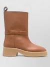 Stella Mccartney Platform Polyurethane Ankle Boot In Brown