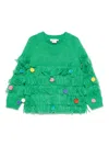 Stella Mccartney Pompom-detail Sweater In Green