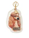 Stella Mccartney Poodle-graphic Keyring In Neutral