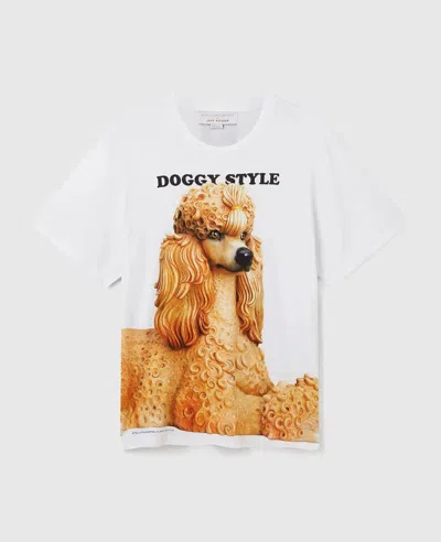 Stella Mccartney Poodle Graphic Print T-shirt In White