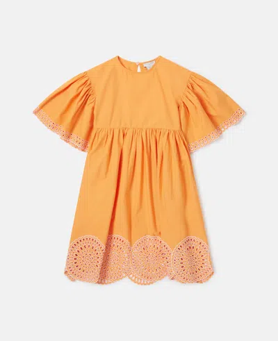 Stella Mccartney Popeline Short-sleeve Dress In Pink