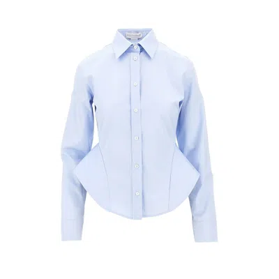 Stella Mccartney Poplin Basque Shirt In Multi
