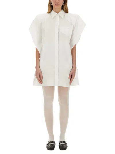 Stella Mccartney Poplin Dress In White