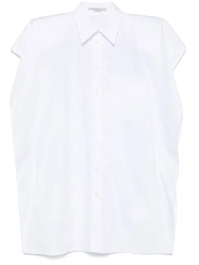 Stella Mccartney Poplin Mini Dress In White