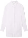 Stella Mccartney Poplin Shirt Minidress In Bianco