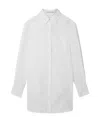 Stella Mccartney Poplin Shirt Minidress In White