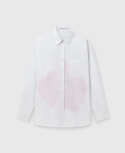 Stella Mccartney Poppy Print Panel Shirt In White